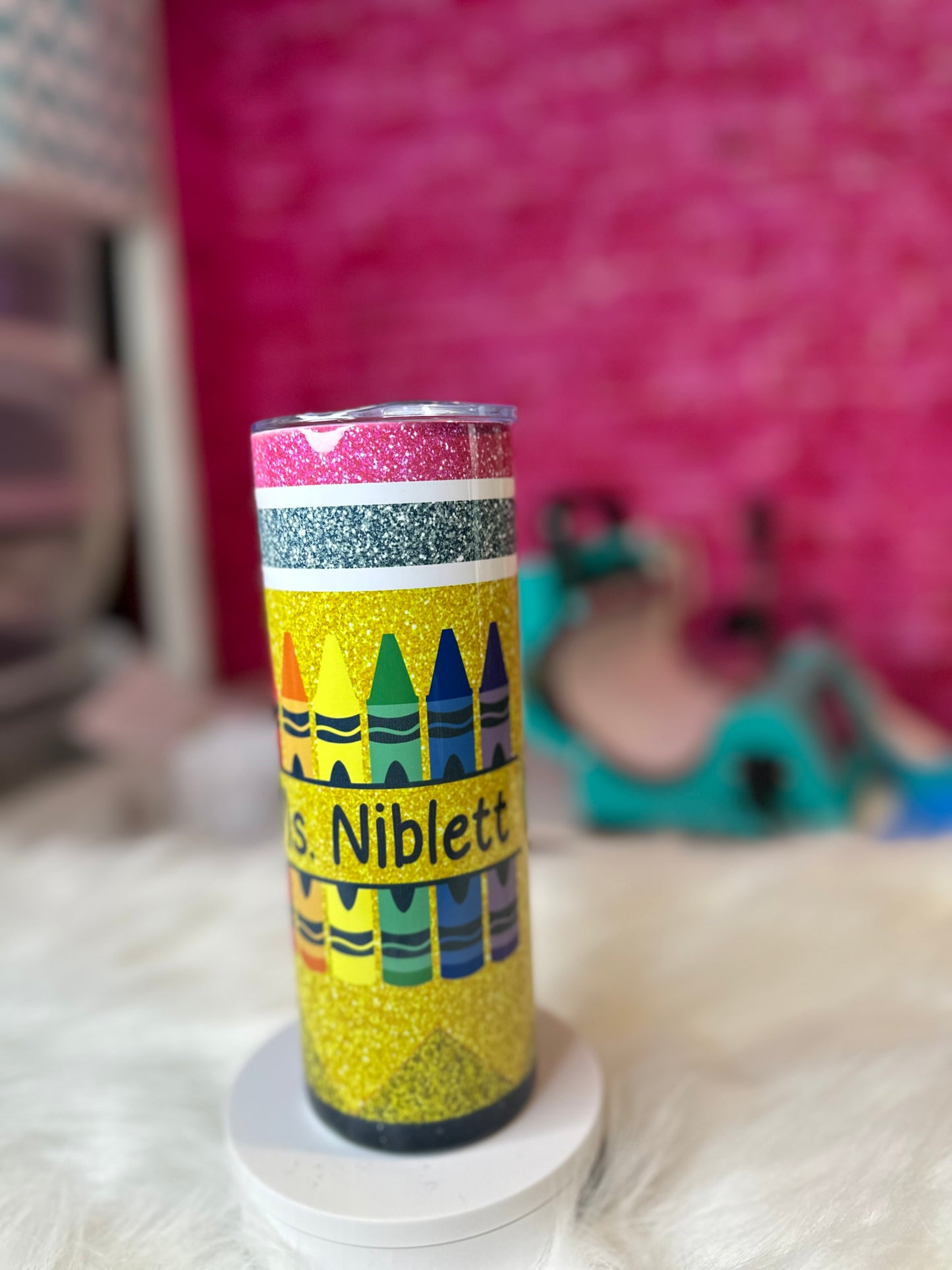 Color Pencil Teacher Appreciation Crayon Tumbler